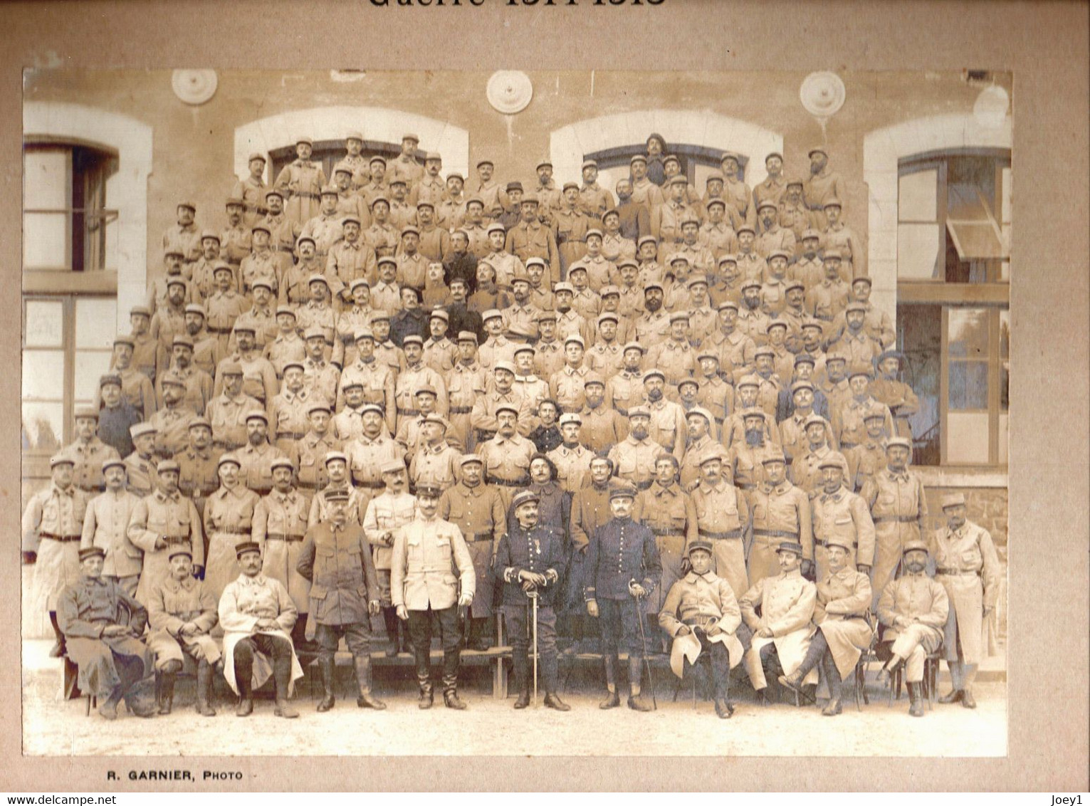 Photo Originale Elèves Aspirants Du Centre Militaire De St Maixent 1914,1915 Photographe Garnier,Format 19/27 - War, Military