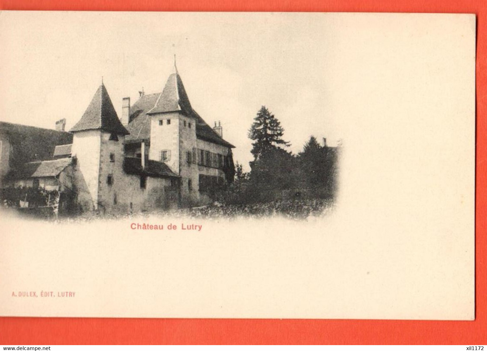 ZQD-14 Château De Lutry  Non Circulé. Dos Simple A. Dulex Lutry - Lutry