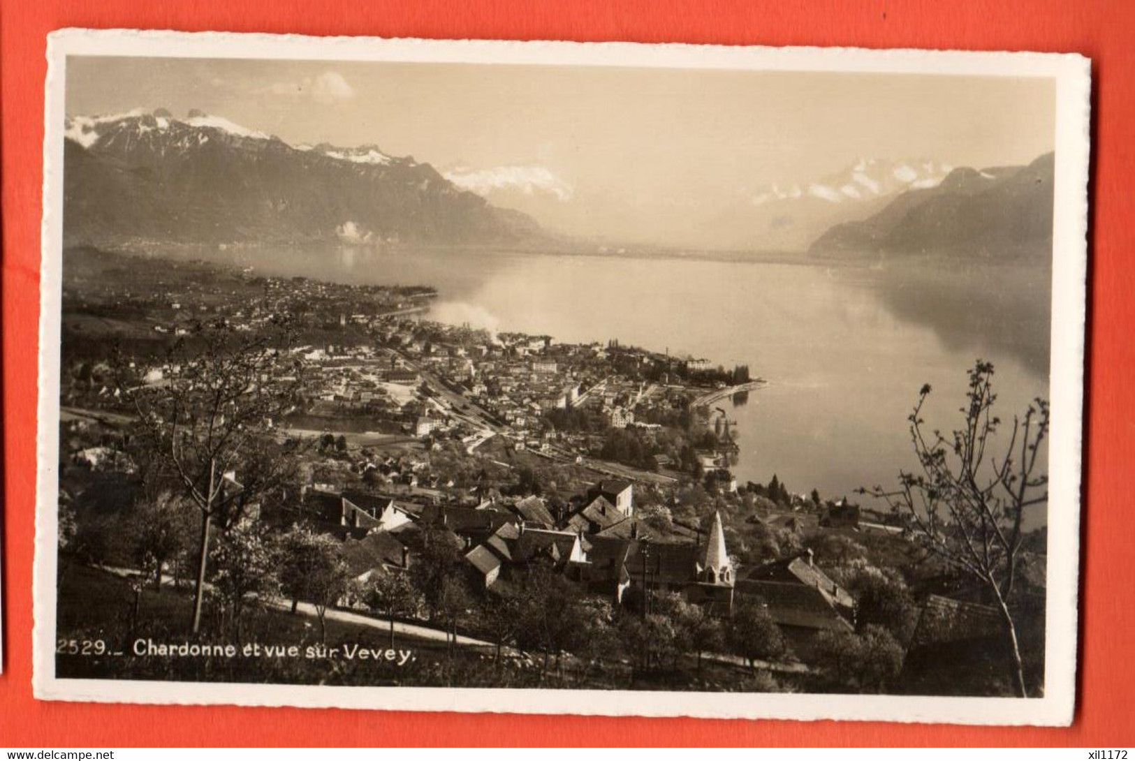 ZQD-20  Chardonne Et Vue Sur Vevey  SG  2529 Circulé 1947 - Chardonne