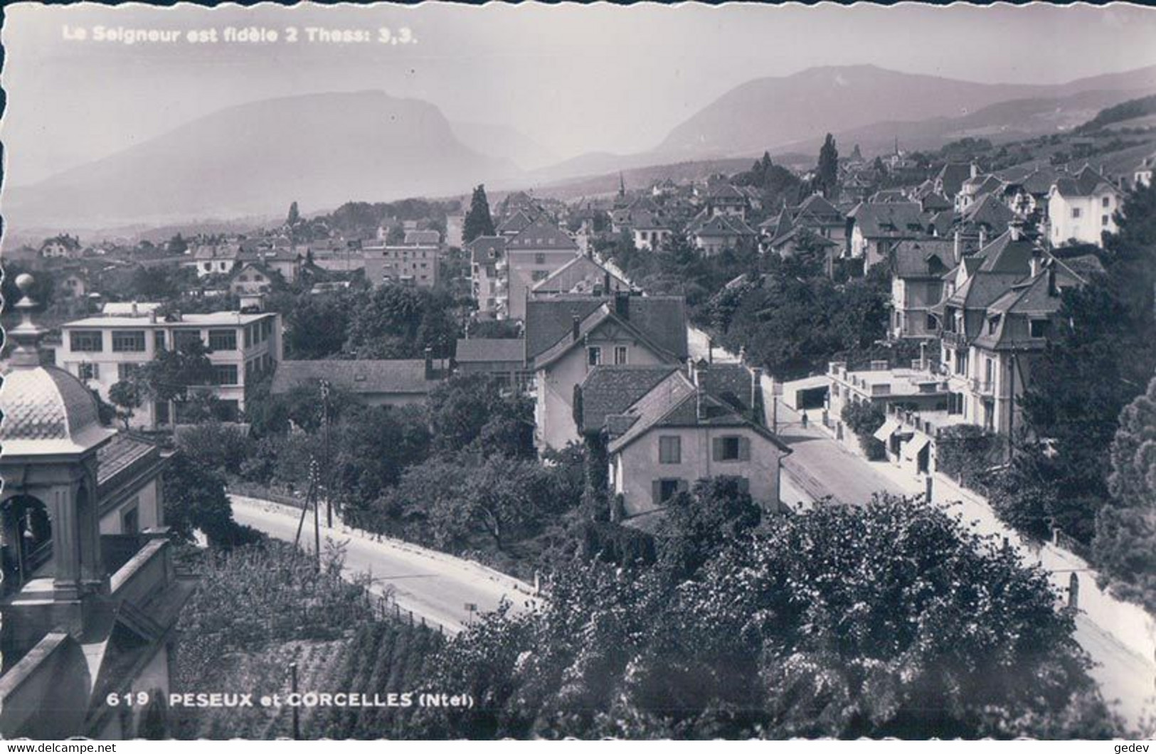 Peseux Et Corcelles NE, Fête De La Croix Bleu 1938 Au Verso (619) - Corcelles