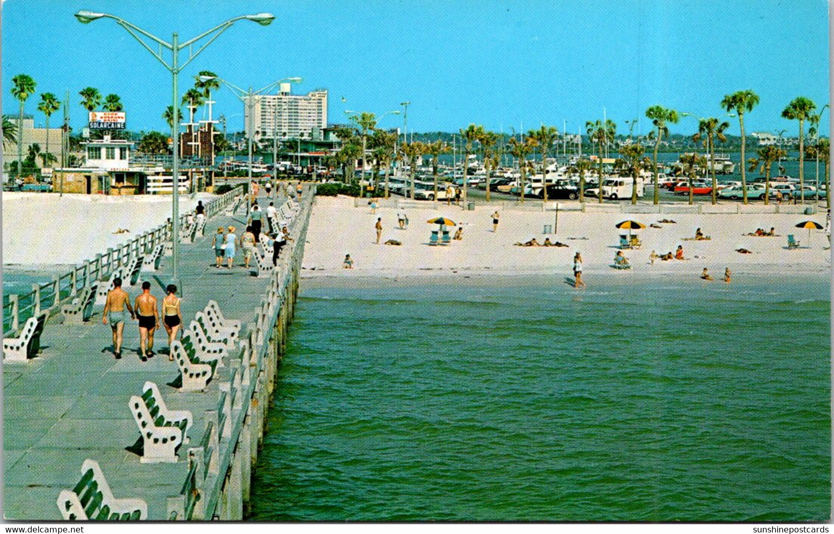 Florida Clearwater Beach Big Pier 60 Looking East - Clearwater