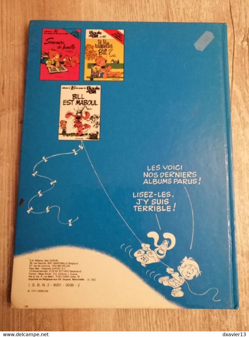 Bande Dessinée - Boule Et Bill 07 - Album N°7 Des Gags De Boule Et Bill (1982) - Boule Et Bill