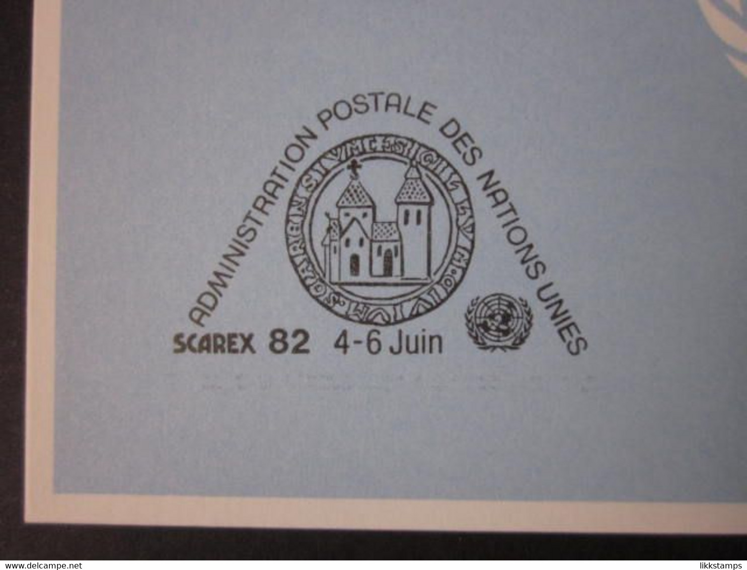 A RARE SCAREX '82 EXHIBITION SOUVENIR CARD WITH FIRST DAY OF EVENT CANCELLATION. ( 02268 ) - Brieven En Documenten