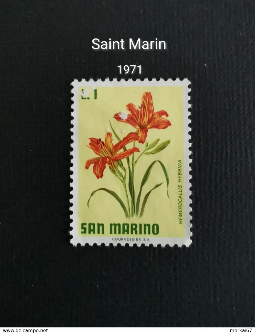 Timbre Oblitéré De Saint Marin "San Marino" - Lots & Serien