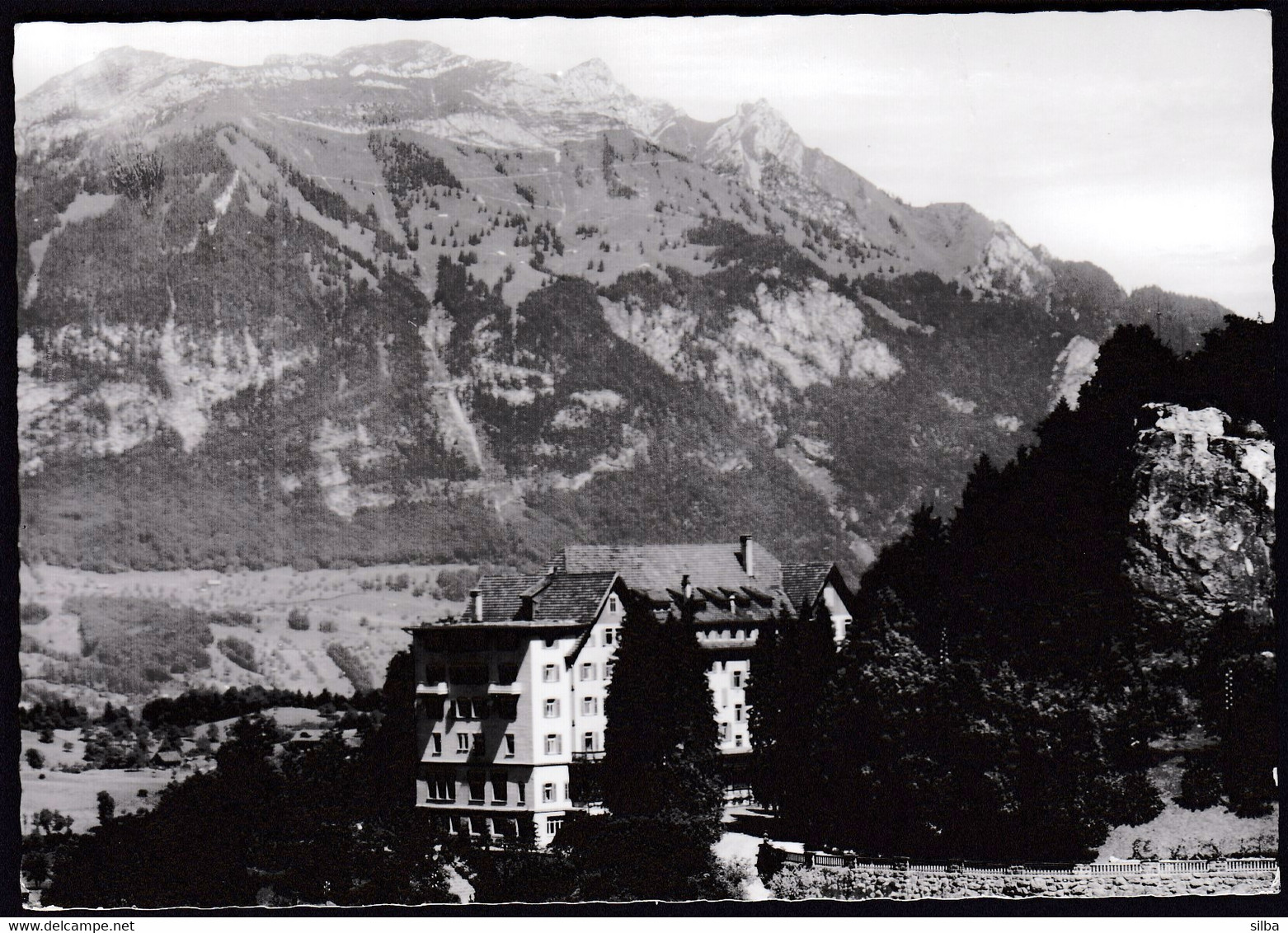 Switzerland Kerns 1964 / Bethanien Burgfluh Mit Pilatus, Panorama, Castle,Mountains - Kerns