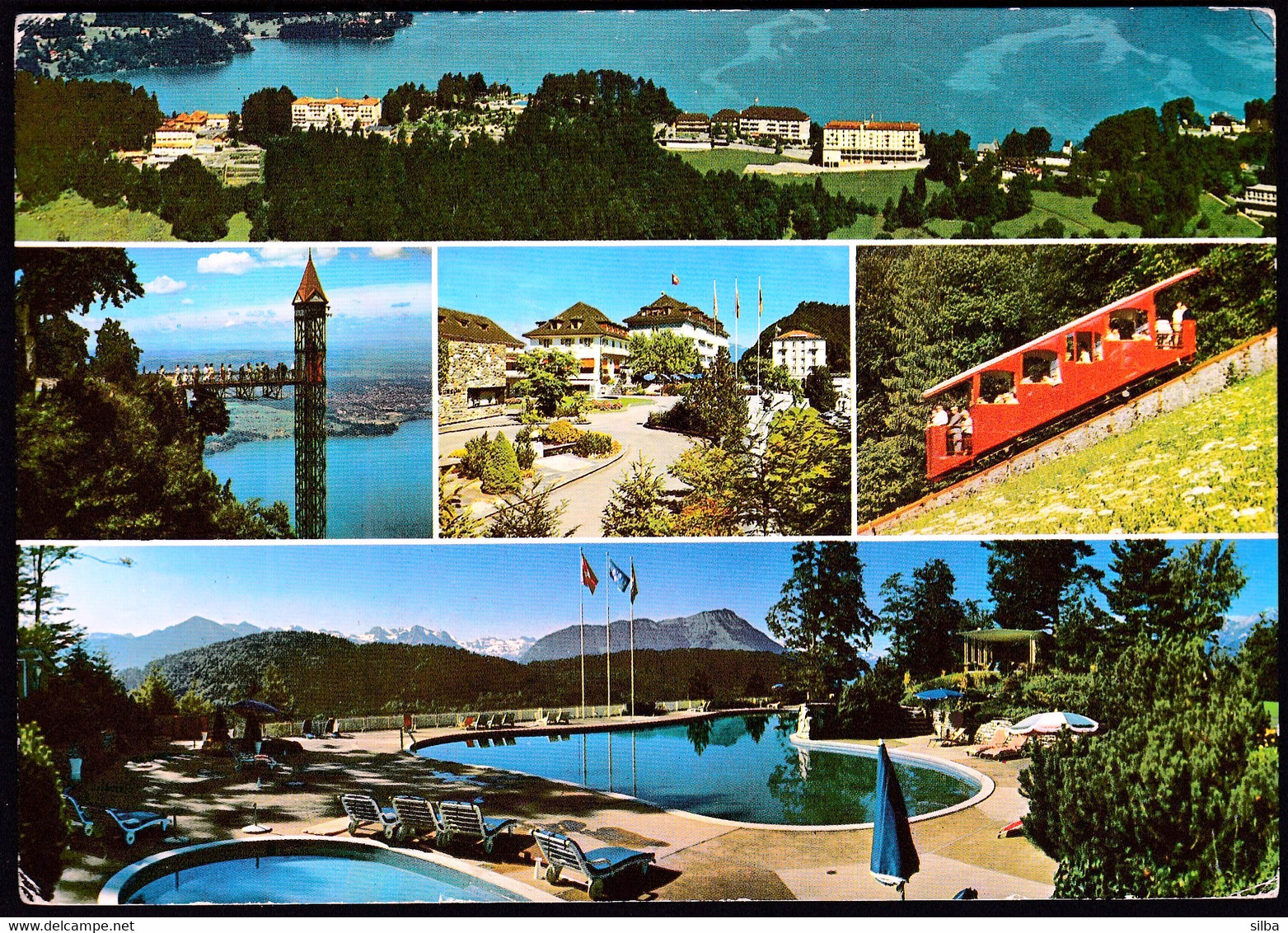 Switzerland Kehrsiten 1981 / Burgenstock / Hotels, Cable Car, Swimming Pool - Other & Unclassified