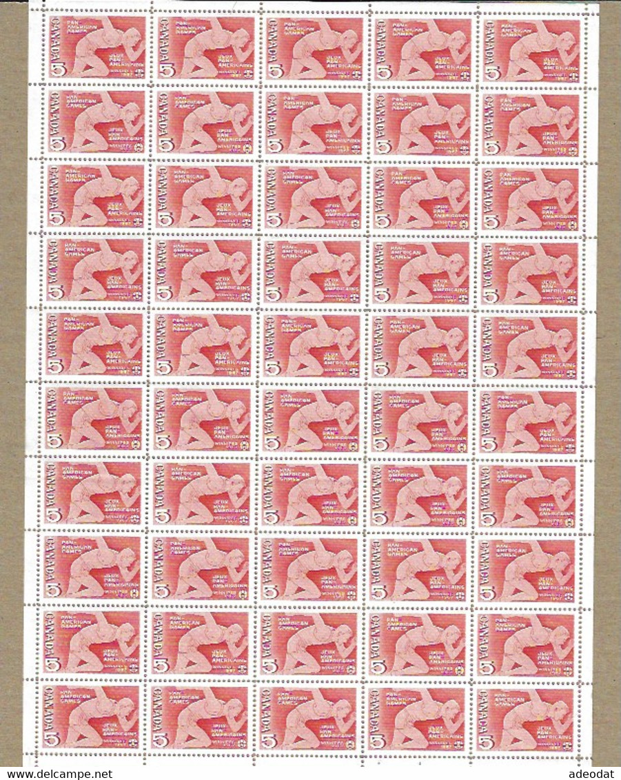 CANADA 1967 SCOTT 472 MNH SHEET OF 50 - Volledige & Onvolledige Vellen