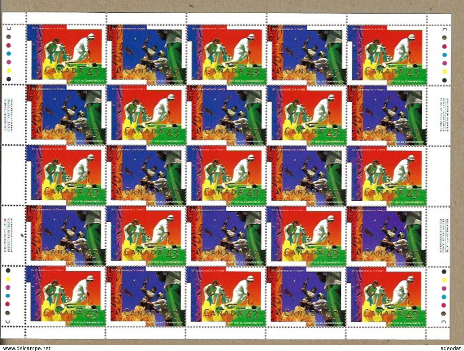 CANADA 1994 SCOTT 1518a MNH SHEET OF 120 - Hojas Completas