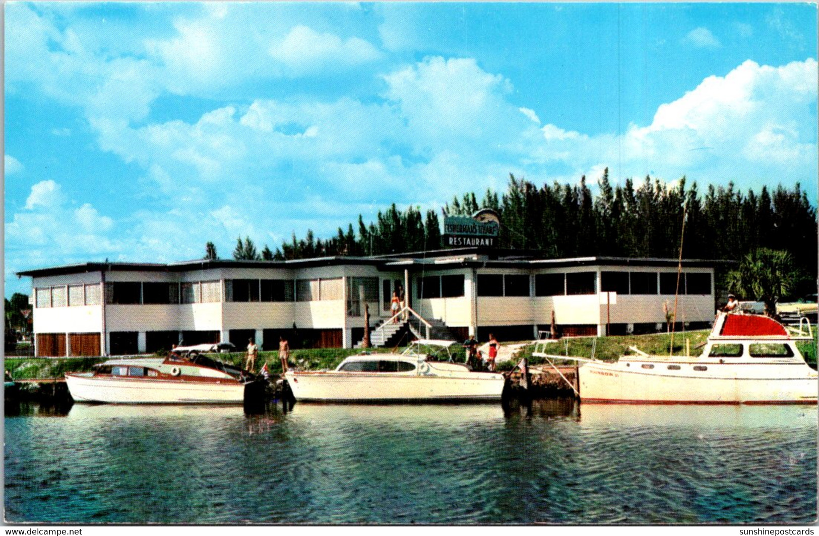 Florida Venice Fisherman's Wharf Restaurant Lounge & Marina 1976 - Venice