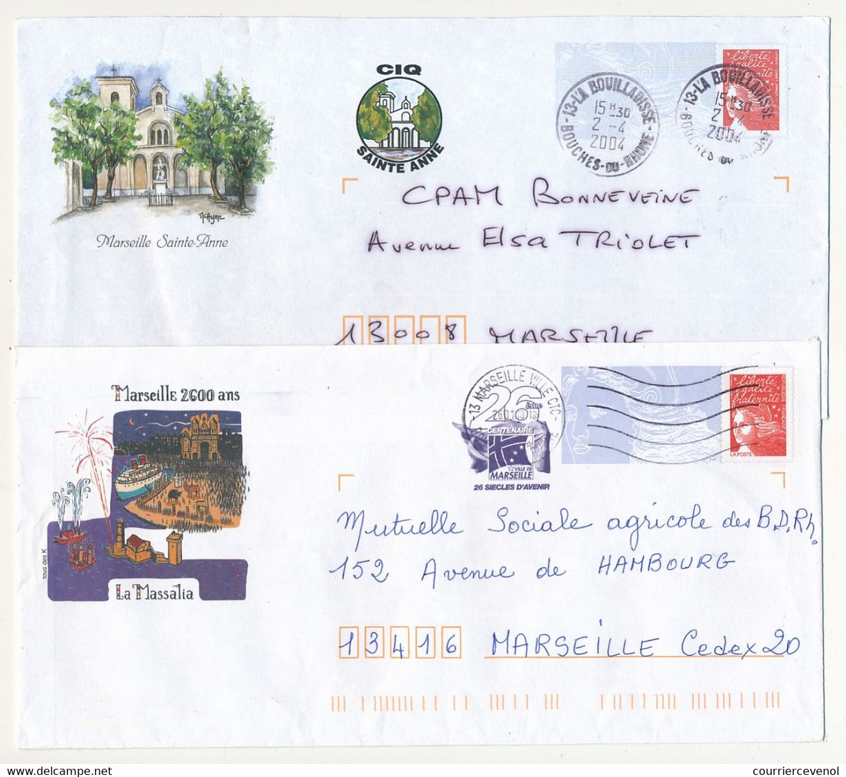 12 PAP Différents "quartiers De Marseille", Ayant Servi, Bon état D'ensemble - PAP: Sonstige (1995-...)