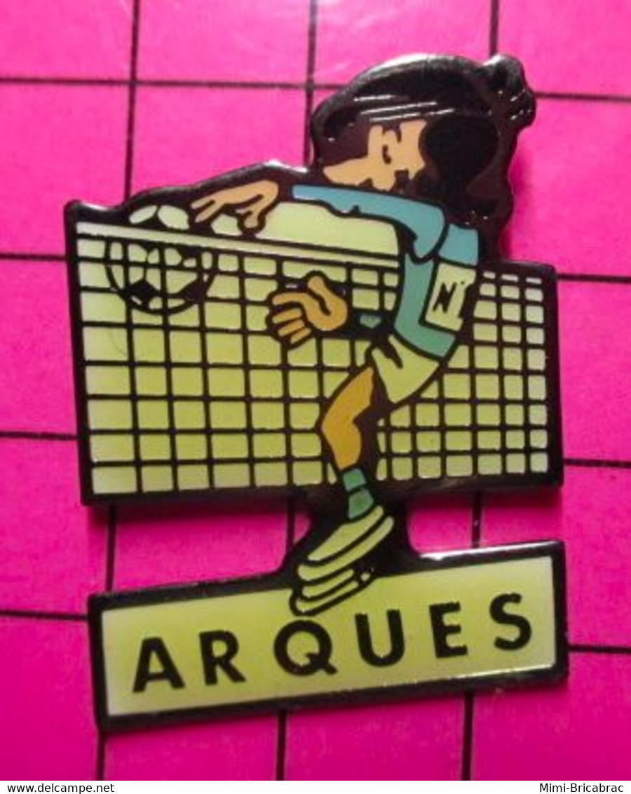 1021 Pin's Pins / Beau Et Rare / THEME : SPORTS / VOLLEY BALL ARQUES - Volleyball