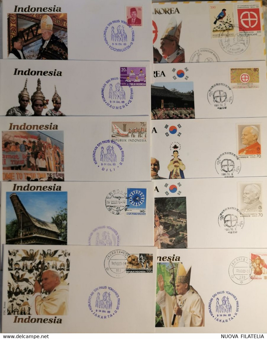 GIOVANNI PAOLO II IN KOREA-MAURITIUS-INDONESIA - Colecciones