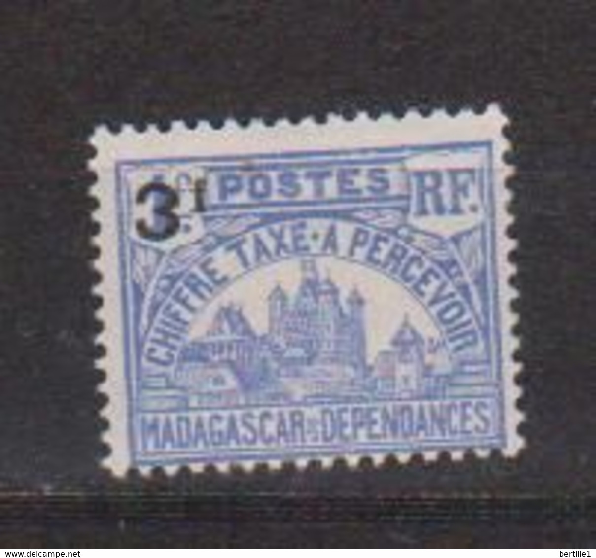 MADAGASCAR          N° YVERT  :    TAXE 19   NEUF AVEC CHARNIERES         ( CH     4 / 35 ) - Timbres-taxe