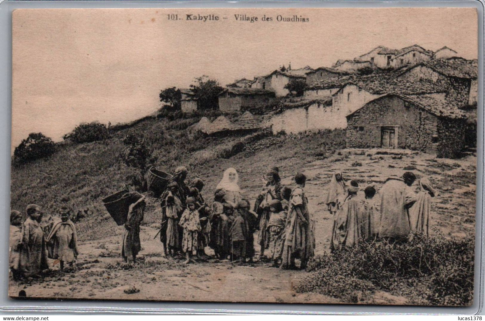 KABYLIE / MISSION D AFRIQUE / VILLAGE DES OUADHIAS / RELIGIEUSE - Niños