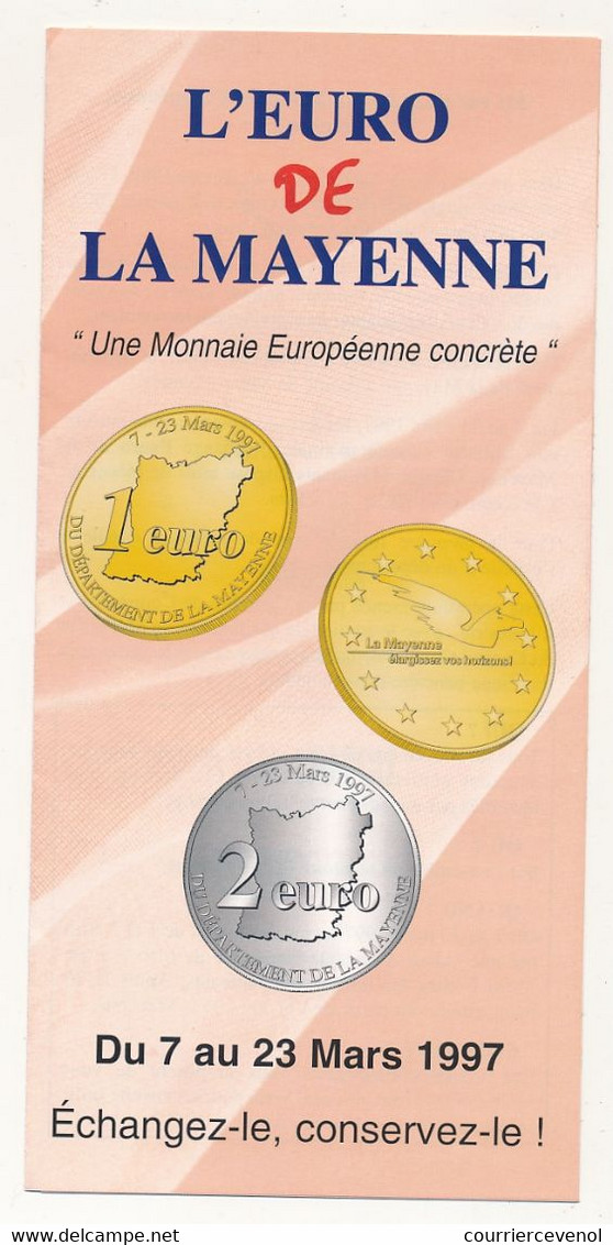 Prêt à Poster PAP -  L'Euro De La Mayenne - Ayant Servi, 1997 - Avec Dépliant Publicitaire - PAP:  Varia (1995-...)