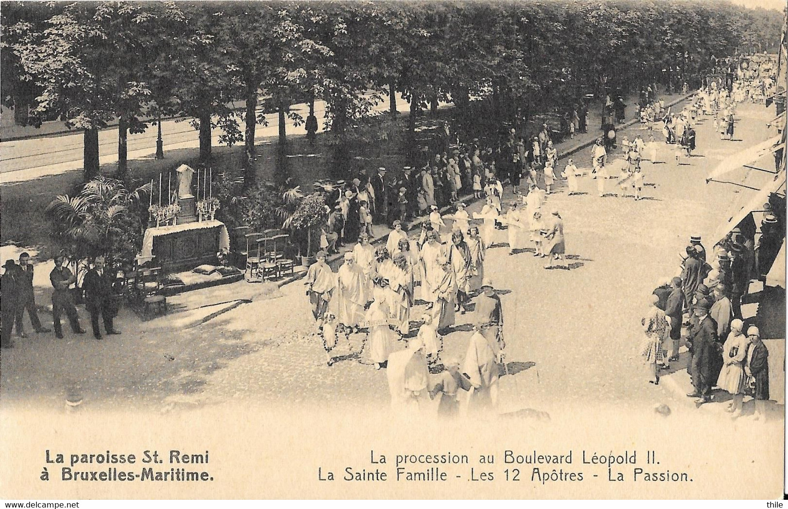 La Paroisse Saint Remi à BRUXELLES-MARITIME - La Procession Au Boulevard Leopold II - Transport (sea) - Harbour