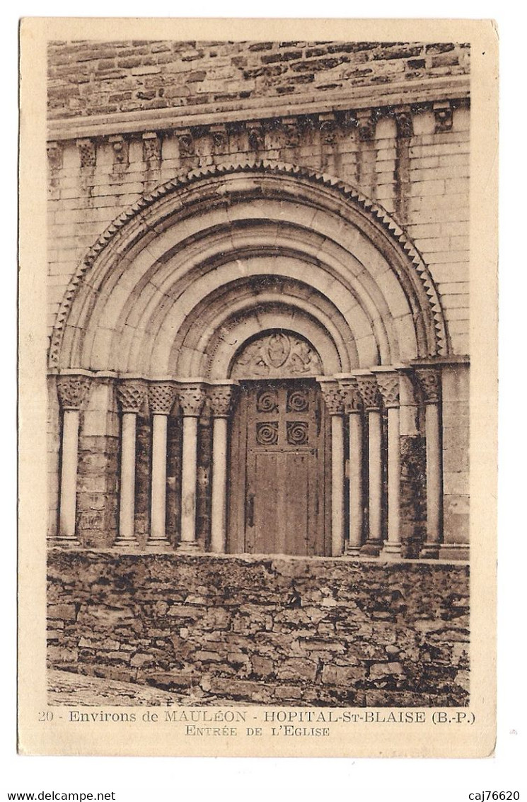 Environs De Mauléon, Hopital-st-blaise,entrée De L'église - Mauleon Barousse