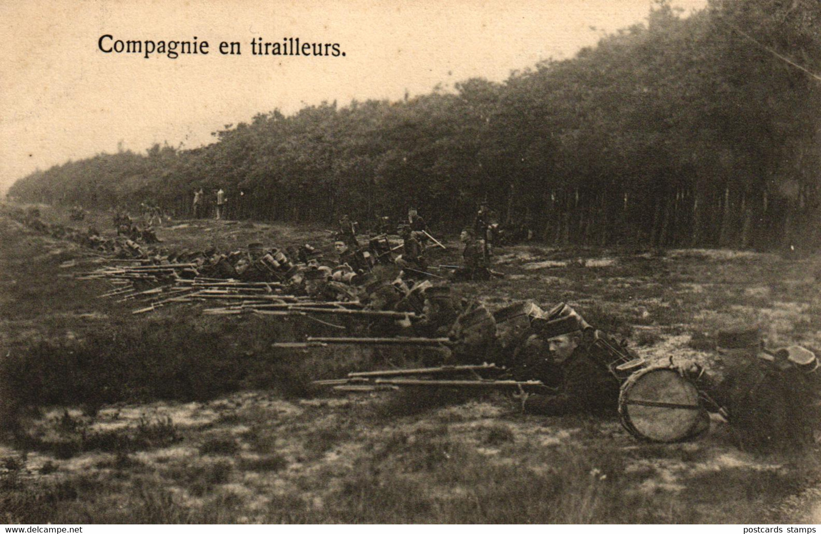 Camp De Beverloo, Compagnie En Tirailleurs, Um 1910/20 - Leopoldsburg (Camp De Beverloo)