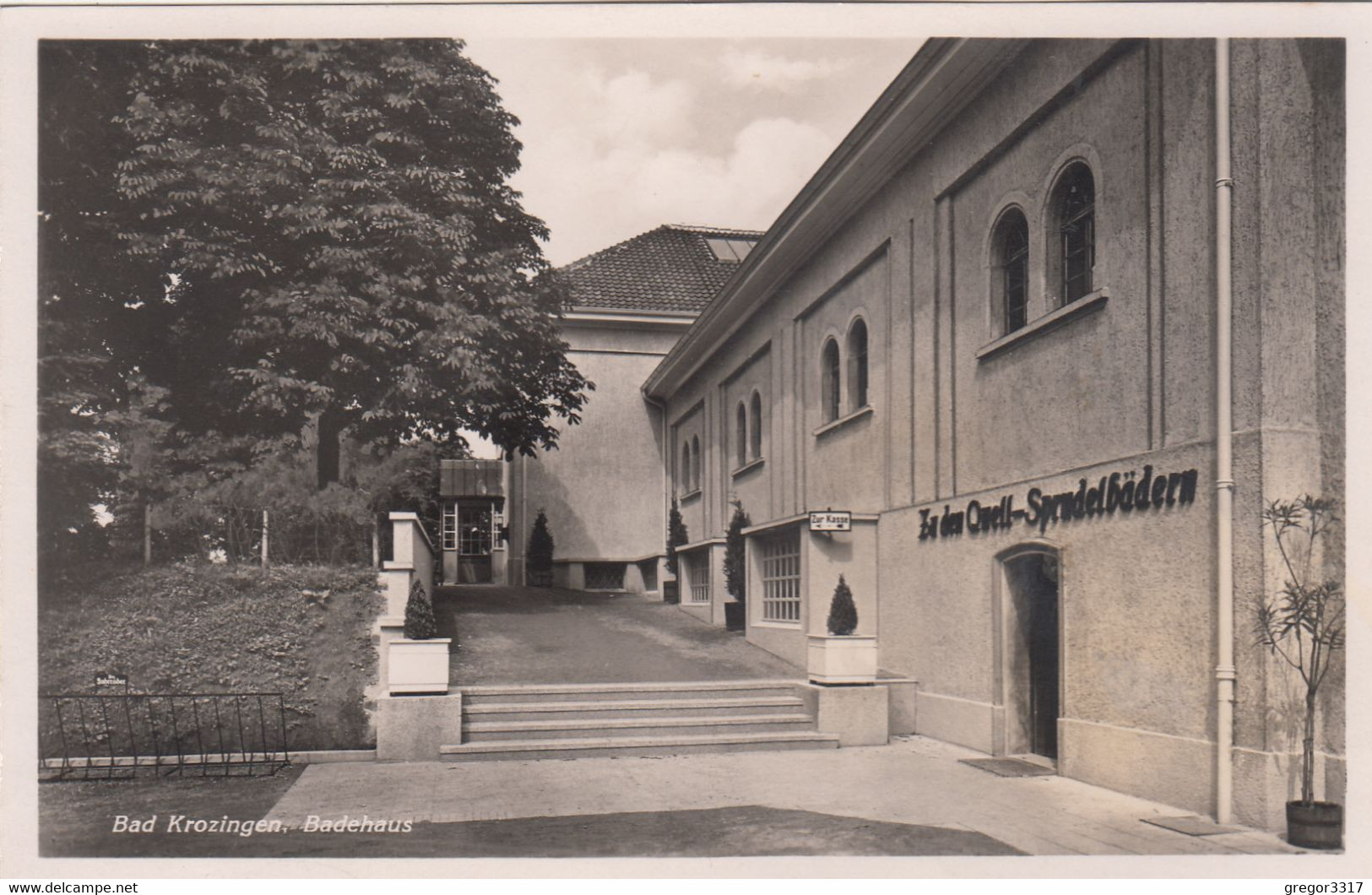 A1530) BAD KROZINGEN - BADEHAUS - Tolle Sehr Alte DETAIL AK - 25.4.1941 - Bad Krozingen