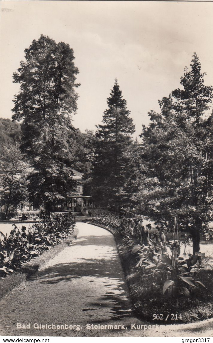 A1552) BAD GLEICHENBERG - Steiermark - Kurpark - ALT !! S/W 1957 - Bad Gleichenberg