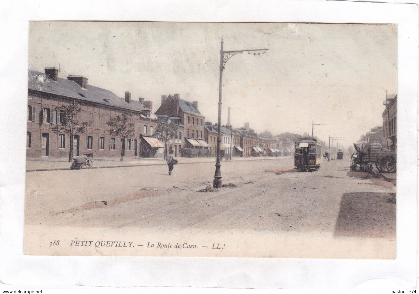 CPA :  14 X 9  -  PETIT  QUEVILLY.  -  La  Route  De  Caen - Le Petit-quevilly