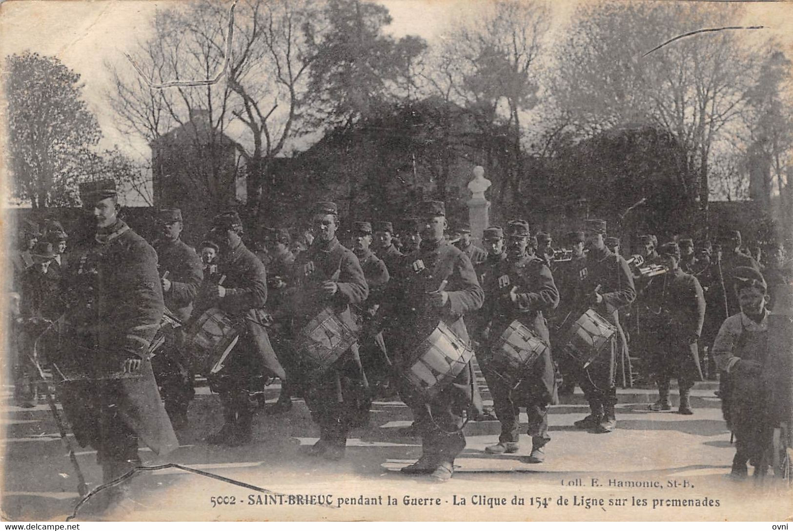22 - CPA ST BRIEUC Pendant La Guerre La Clique Du 154 ème De Ligne - Saint-Brieuc