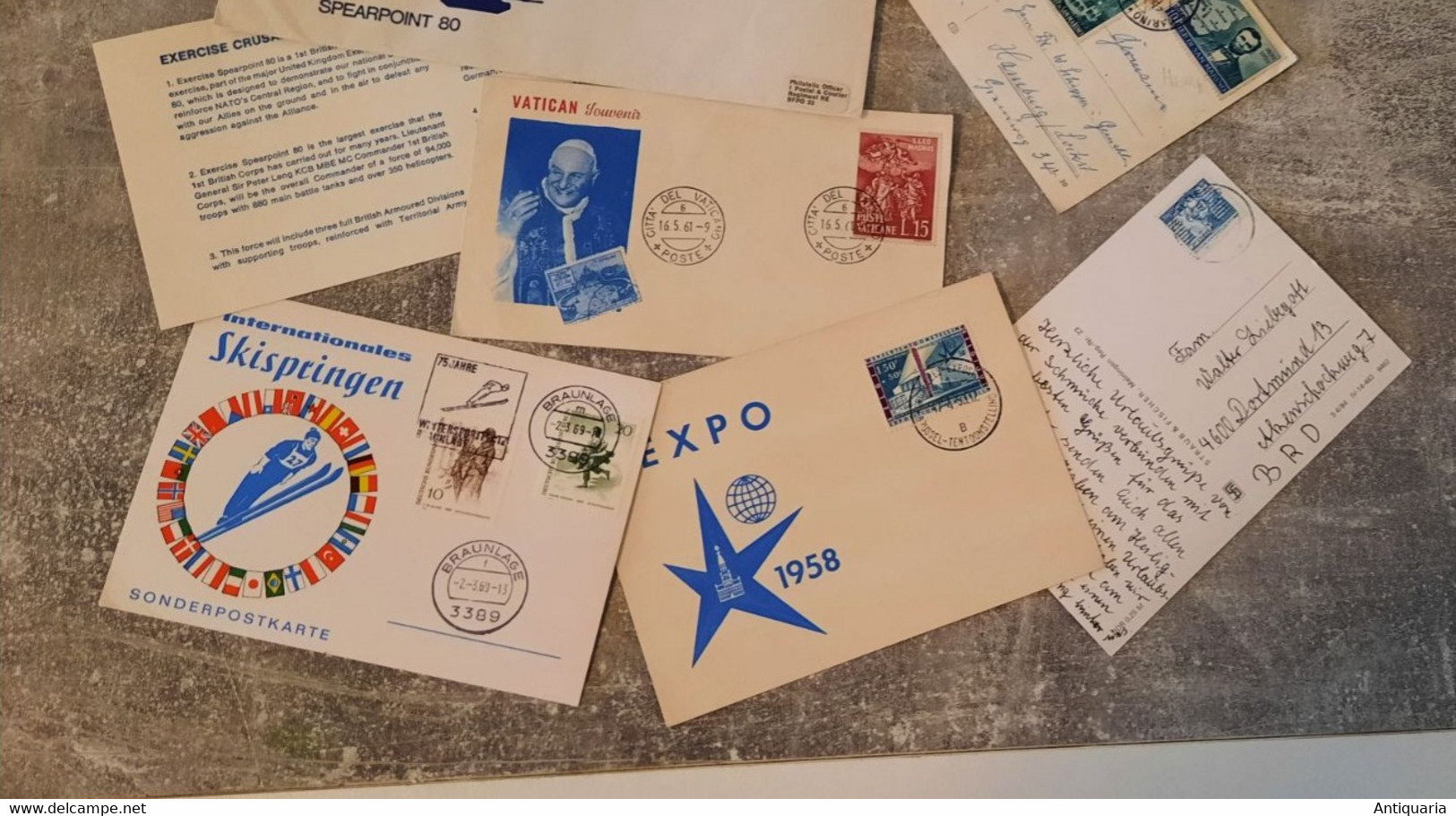 Alte Briefe/Postkarten Mit Briefmarken - Alle Welt - - Colecciones (sin álbumes)
