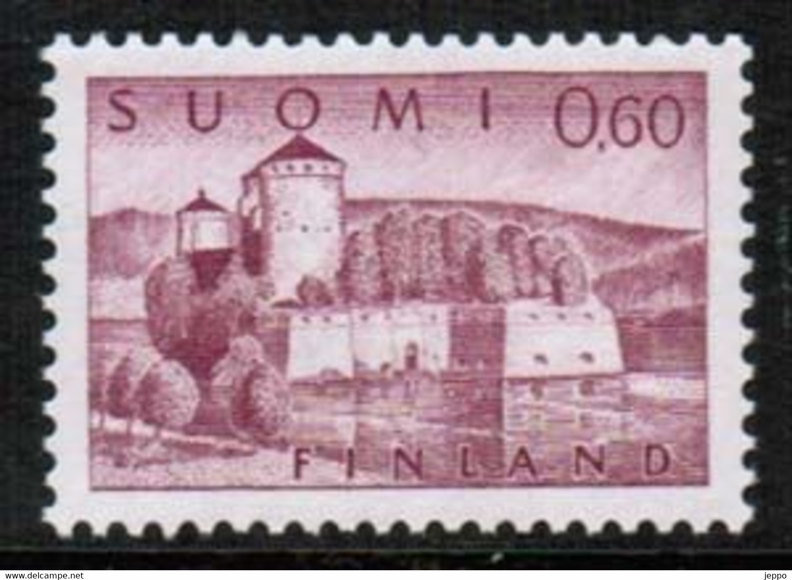 1963 Finland, Olavinlinna Castle X Ha Paper **. - Ongebruikt