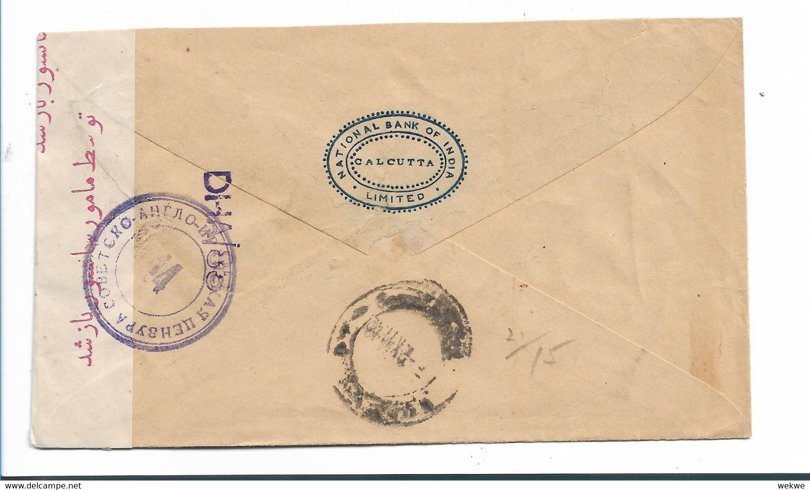 BI104 / Brit. INDIEN - 1942  Mit Indischer Und Persischer Zensur - 1936-47 Roi Georges VI