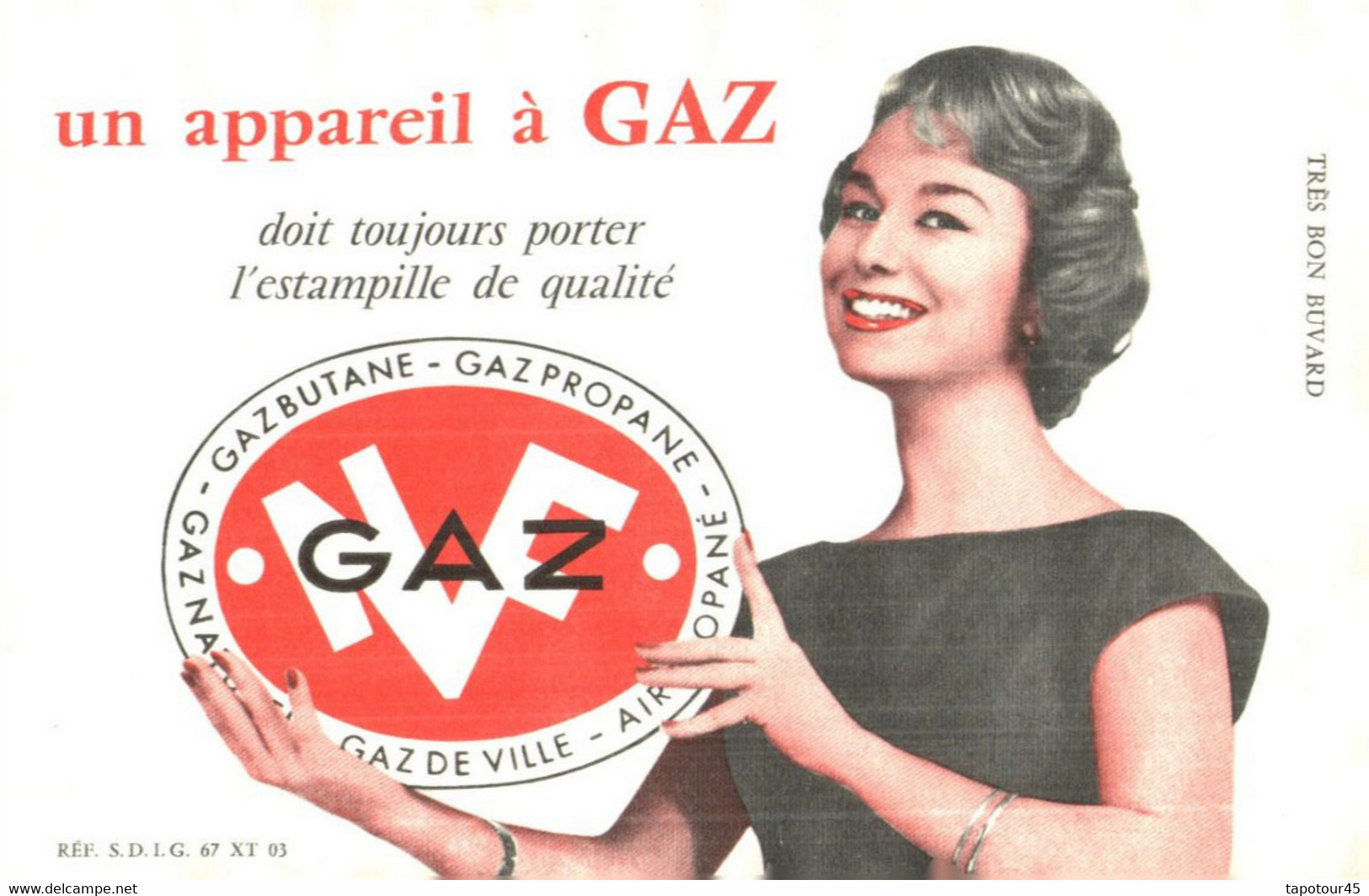 G G/Buvard Gaz (N= 6) 1/11 - Electricité & Gaz