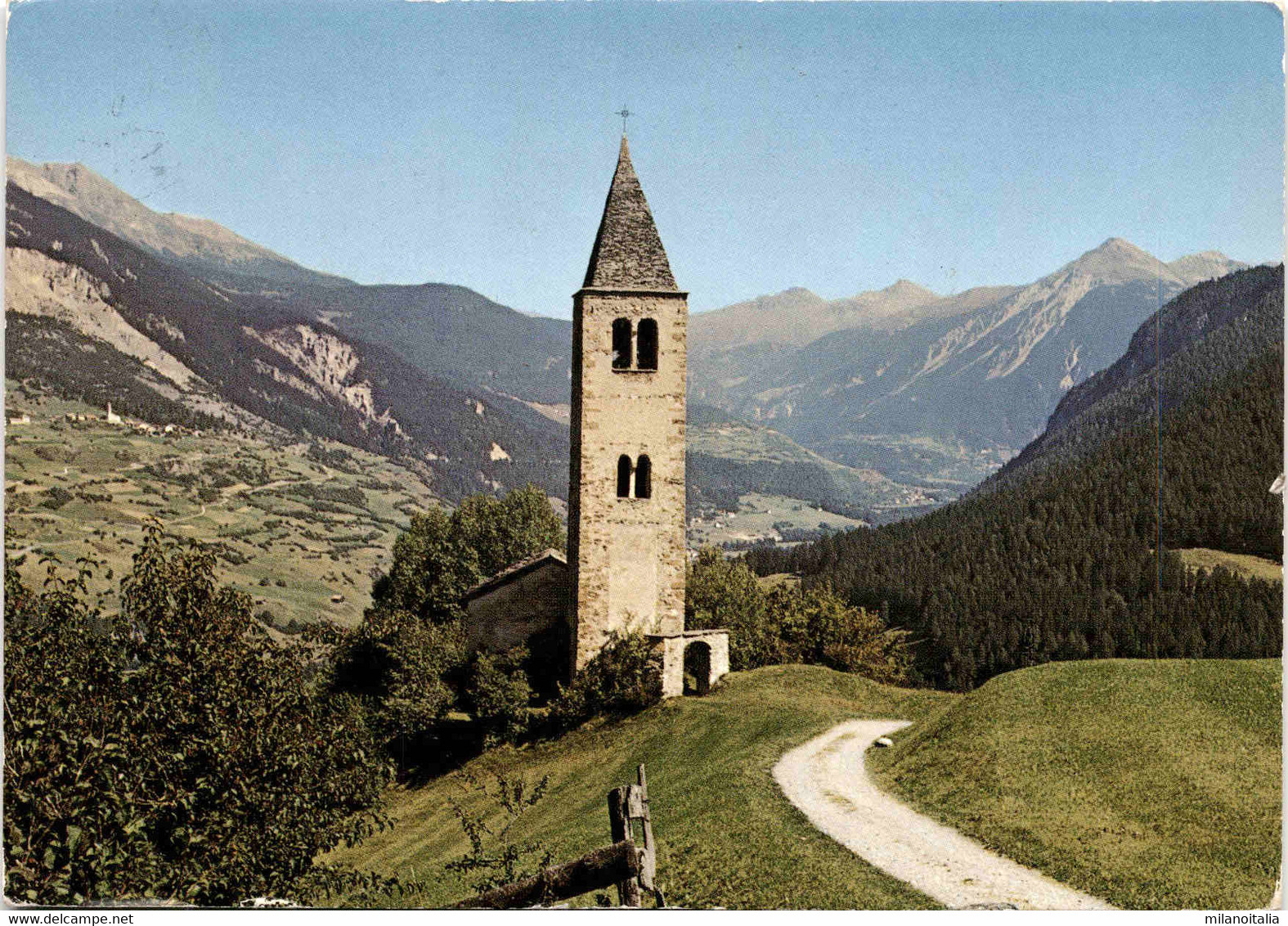 Mon Bei Tiefencastel - Das Alte Kirchlein St. Cosmas Und Damian (11-344) * 30. 12. 1977 - Tiefencastel