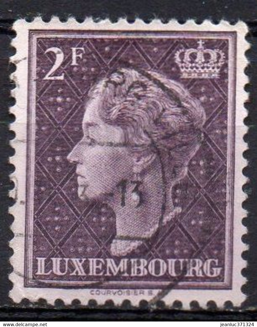 LUXEMBOURG N° 421 O Y&T 1948-1953 Grande Duchesse Charlotte - 1948-58 Charlotte Left-hand Side