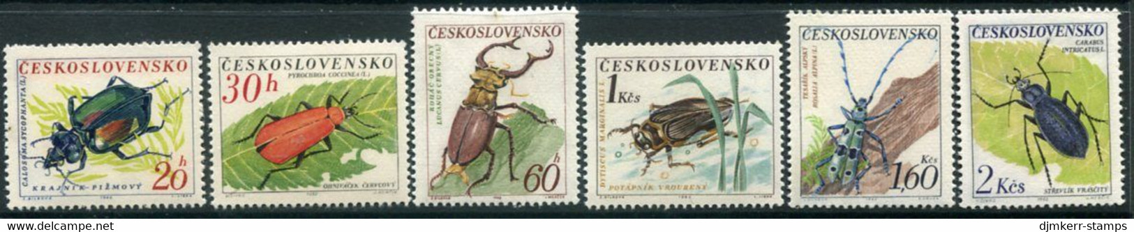 CZECHOSLOVAKIA 1962 Insects MNH / **.  Michel 1371-76 - Neufs