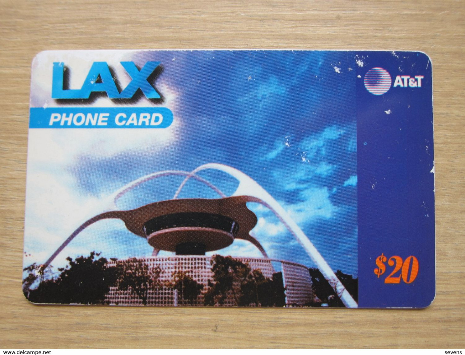 LAx Phonecard, Building,used With Some Scratch - AT&T