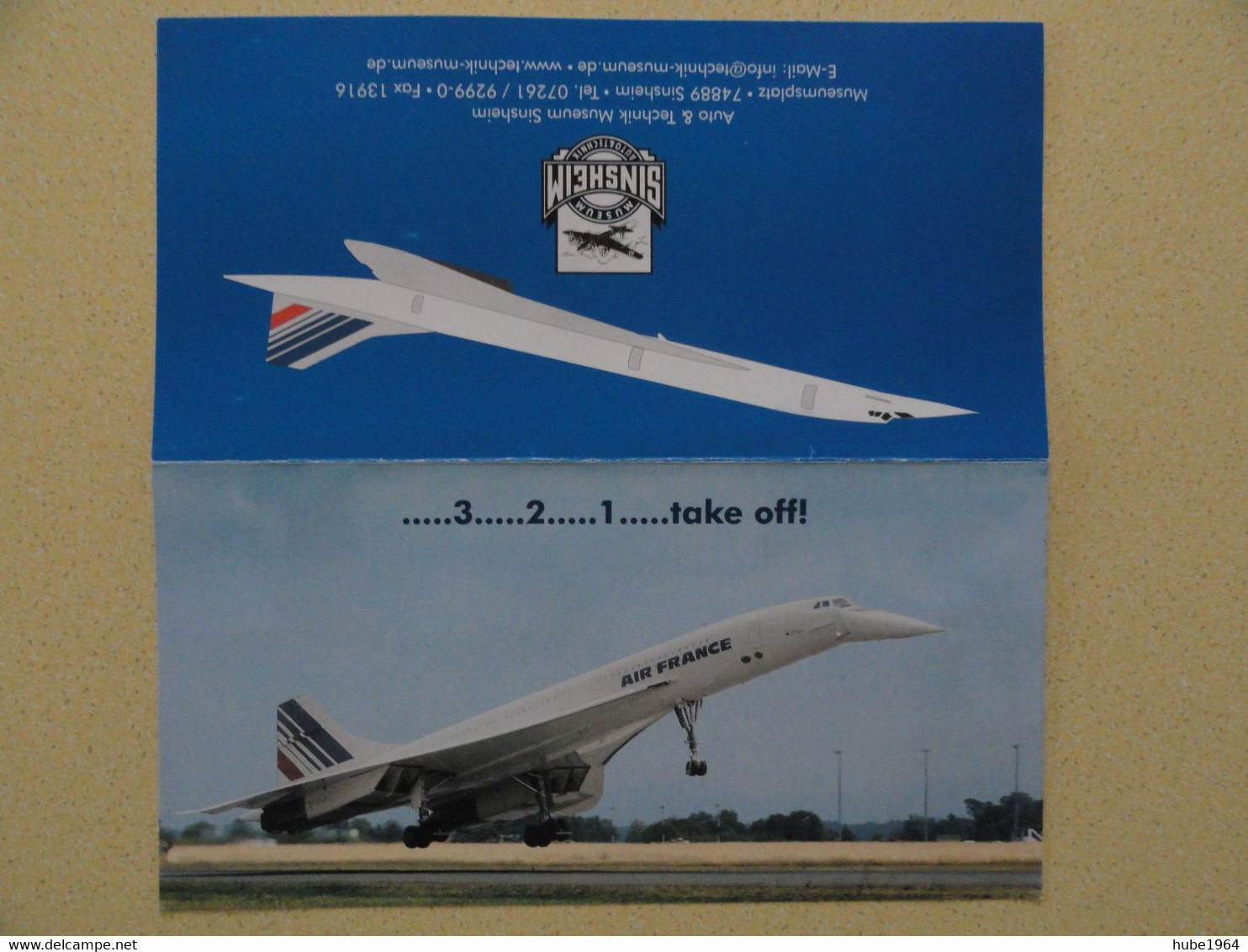 INVITATION POUR L'INAUGURATION DE L'INSTALLATION DU CONCORDE F-BVFB A SINSHEIM - Andere & Zonder Classificatie