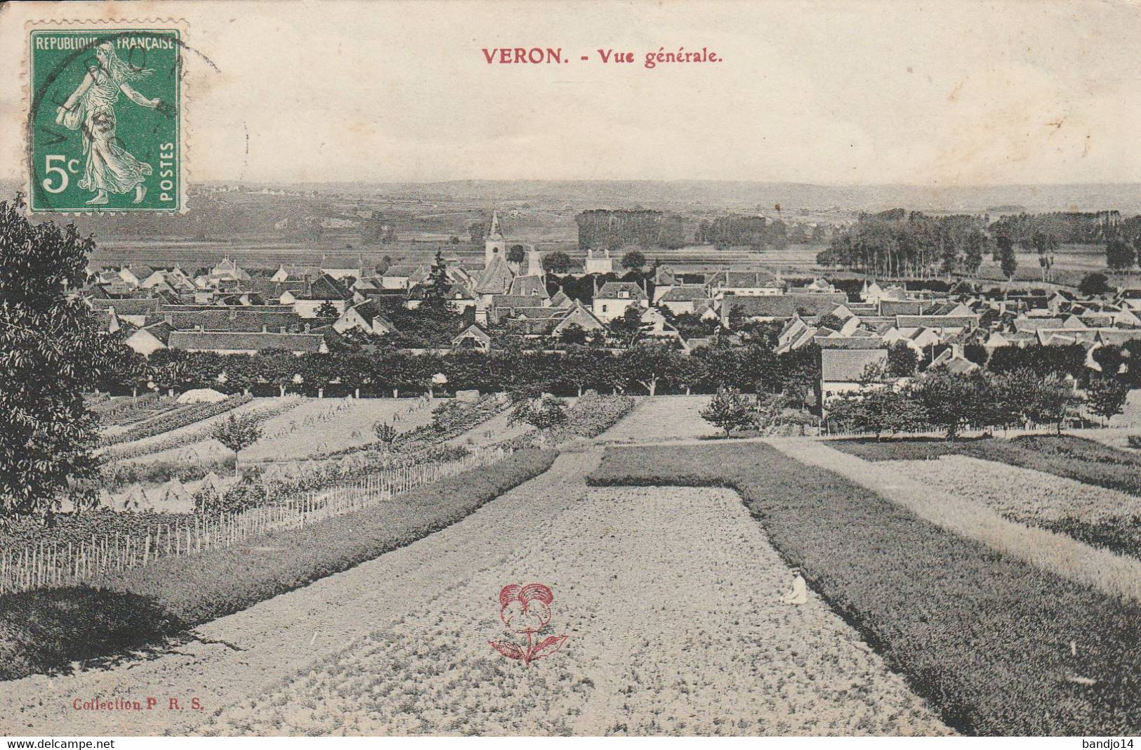 Veron  - Vue Générale  - Scan Recto-verso - Veron