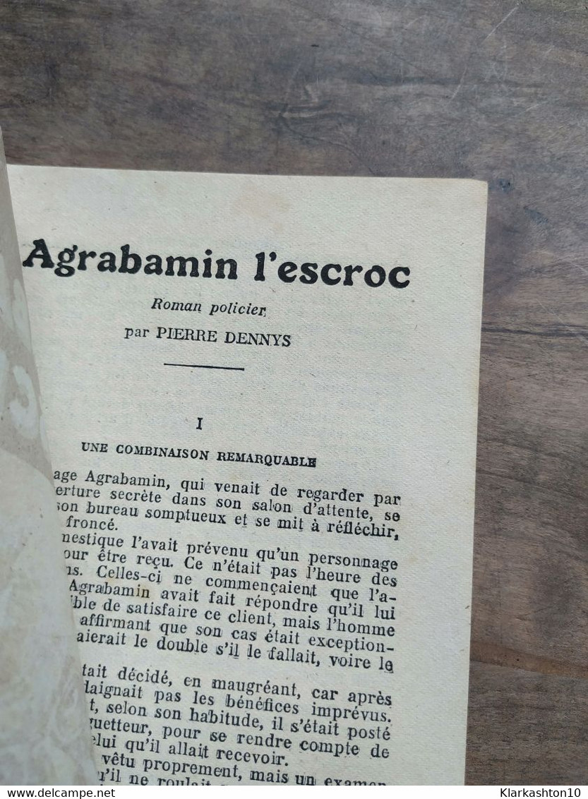 Mon Roman Policier: Agrabamin L'escroc - Pierre Dennys/ Ferenczi - Ferenczi