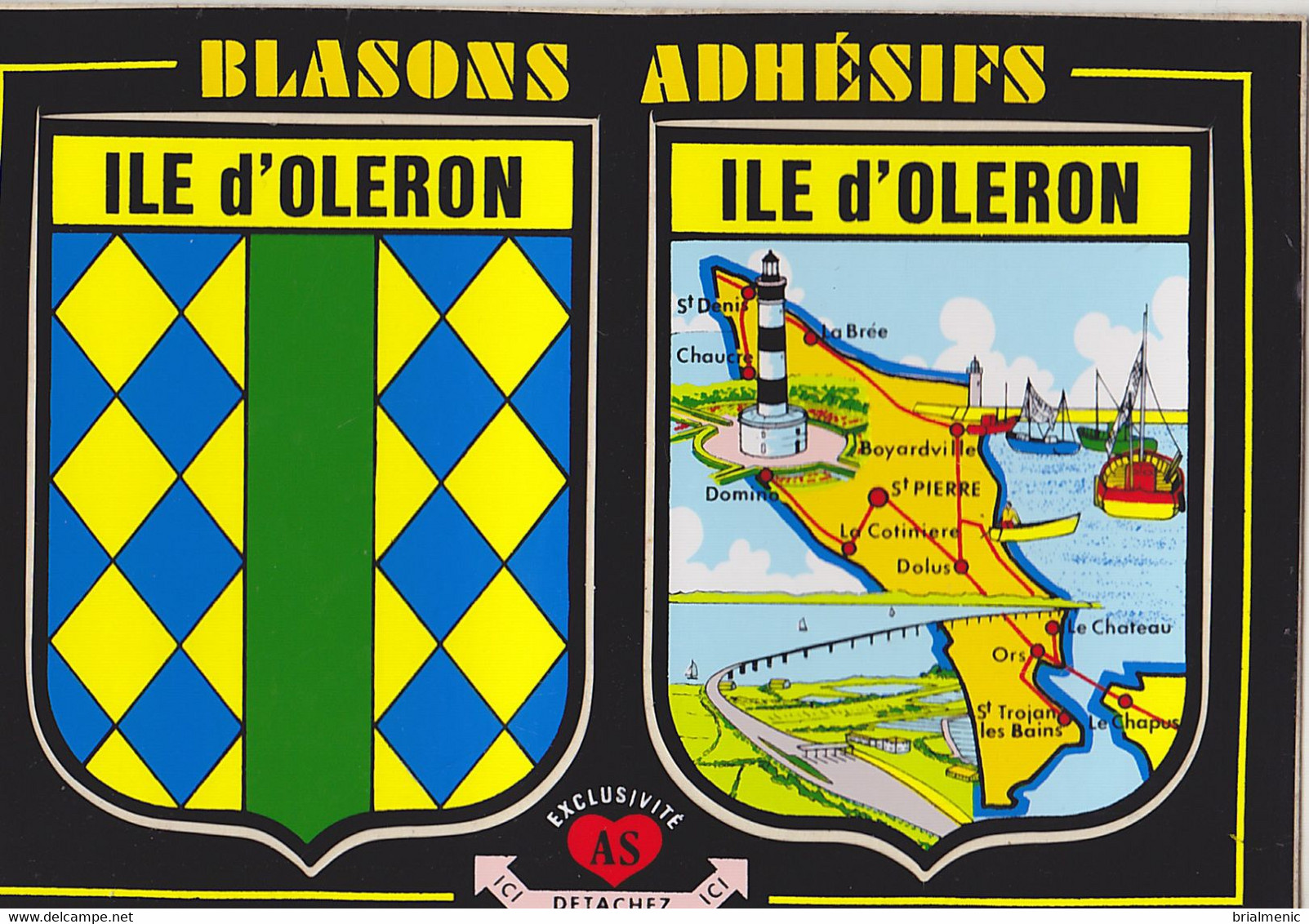 BLASONS ADHESIFS     ILE D'OLERON - Other & Unclassified