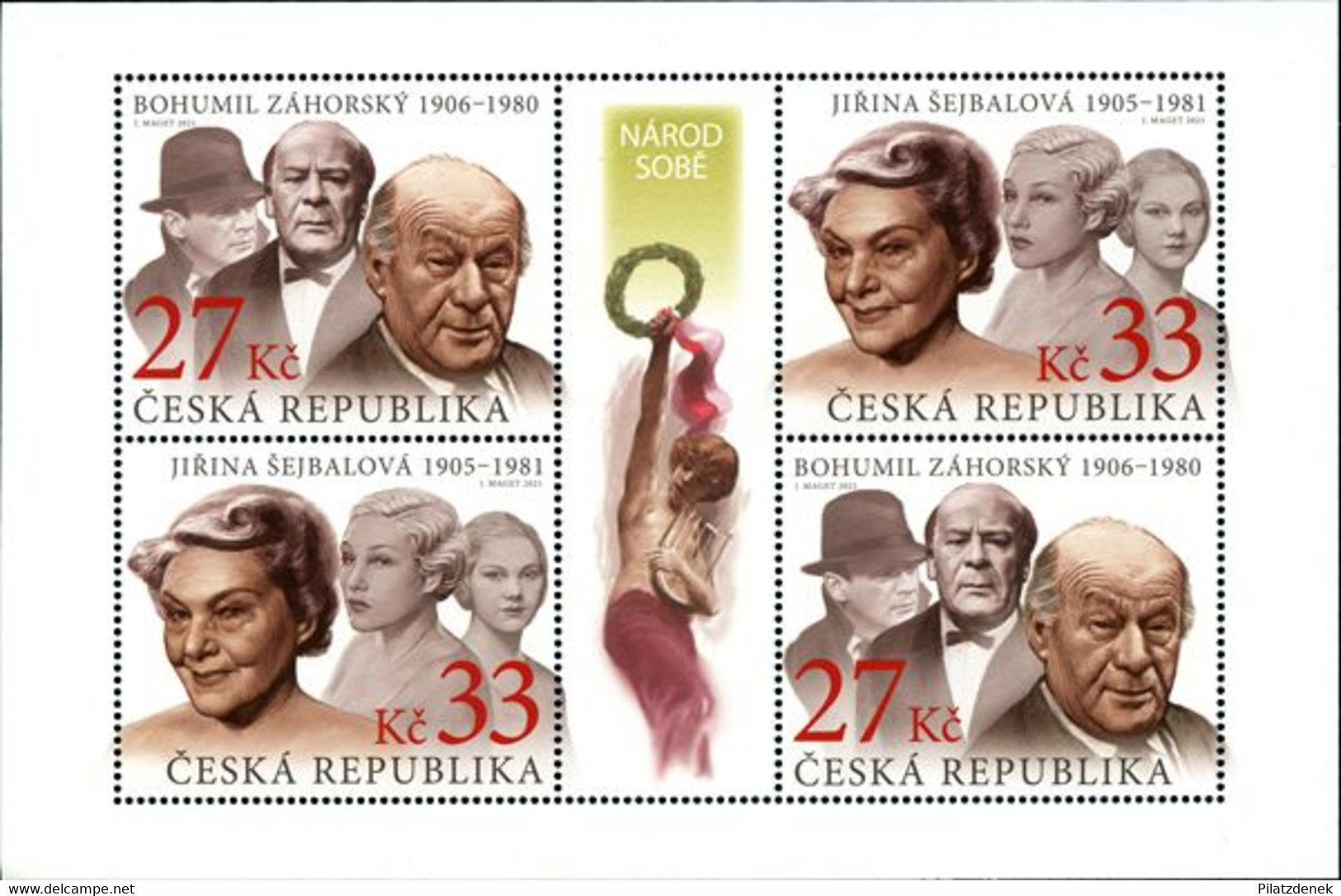 Czech Republik 2021, Tschechische Schauspieler, MNH - Neufs