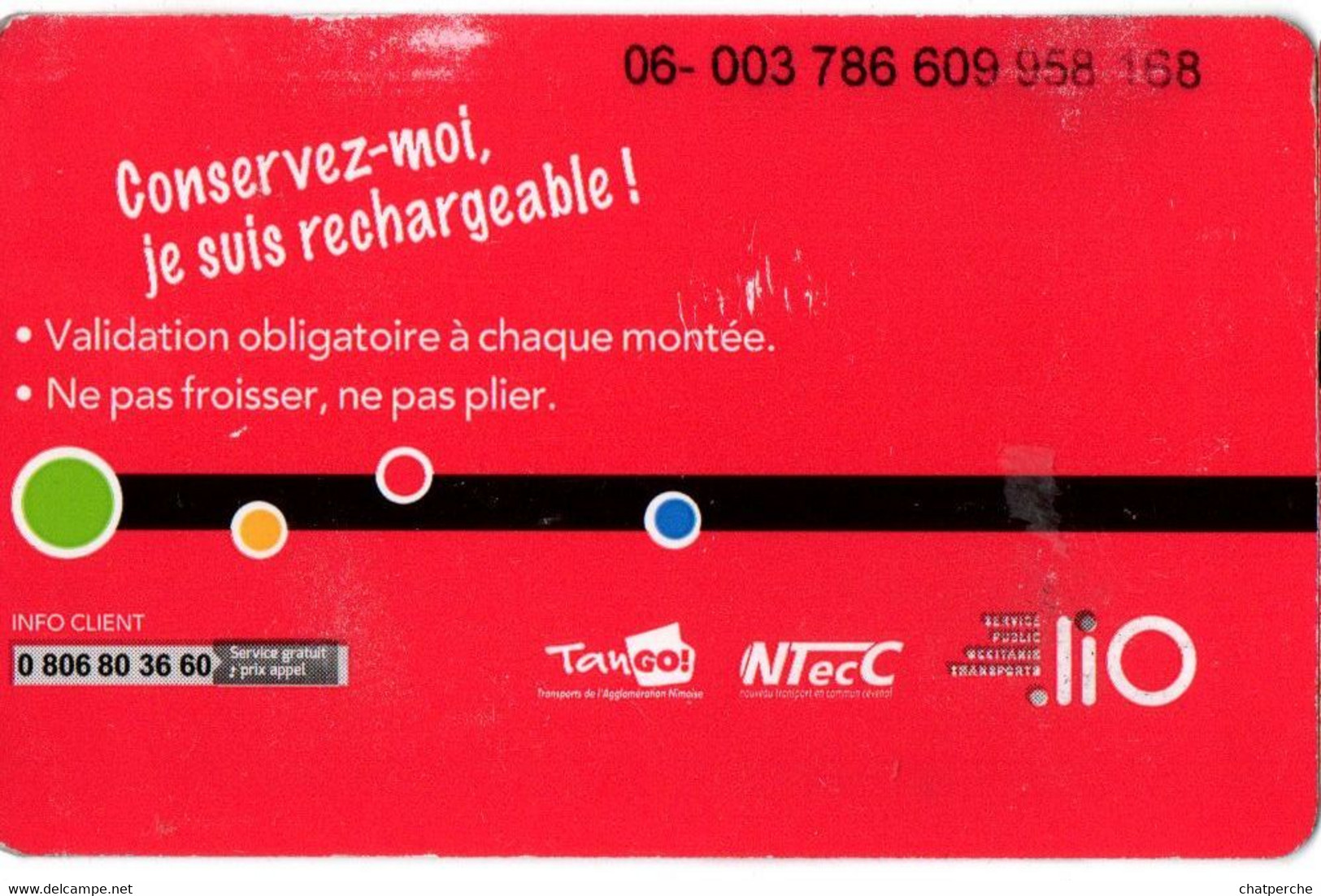 TICKET BILLET TRANSPORT AUTOCAR RÉGION BAGNOLS SUR CEZE  AVIGNON - Europe