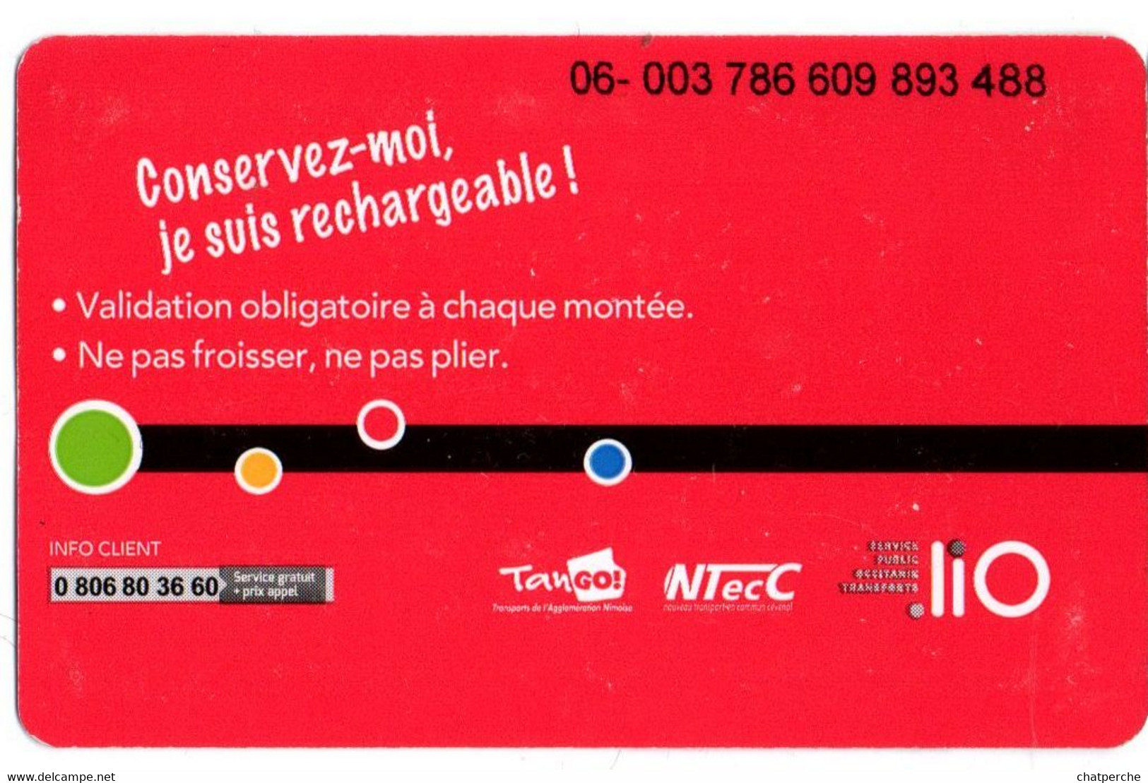 TICKET BILLET TRANSPORT AUTOCAR RÉGION BAGNOLS SUR CEZE  AVIGNON - Europe