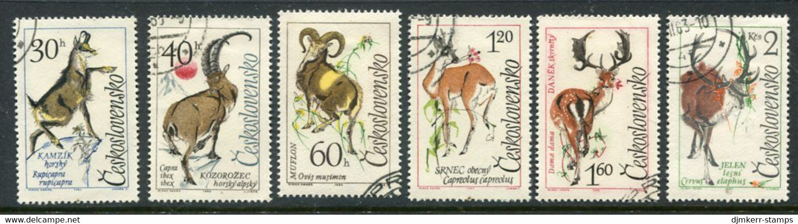 CZECHOSLOVAKIA 1963 Mountain Animals Used.  Michel 1441-46 - Used Stamps