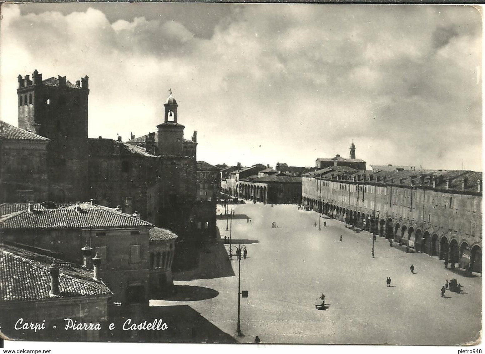 Carpi (Modena) Piazza E Castello, Place Et Chateau, Square And Castle - Carpi