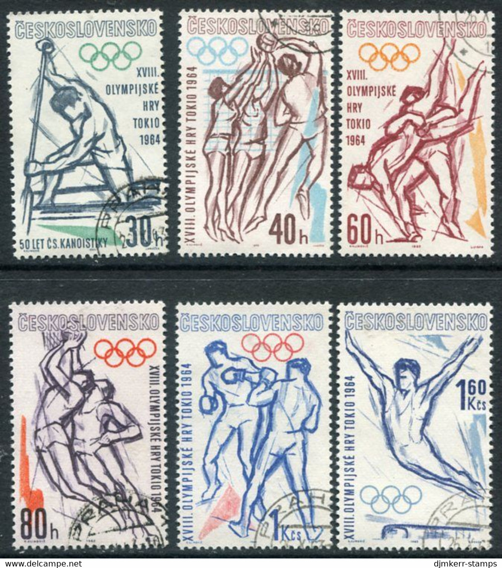 CZECHOSLOVAKIA 1963 Olympic Games, Tokyo Used.  Michel 1432-37 - Usados