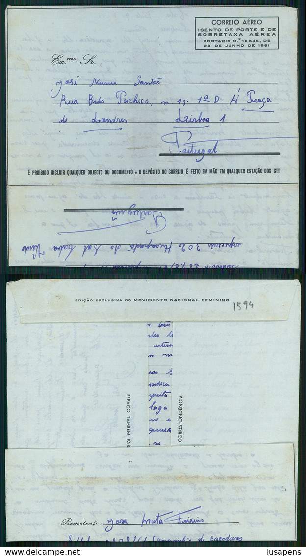 [IP # 01594 ] INTEIRO POSTAL STATIONERY - MARCOFILIA  CORREIO AEREO - - Altri & Non Classificati