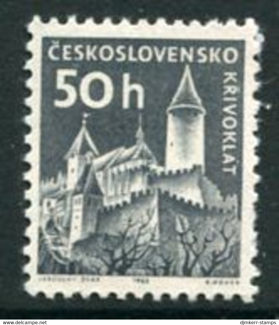 CZECHOSLOVAKIA 1963 Castles Definitive 50 H. MNH / **.  Michel 1431 - Nuevos