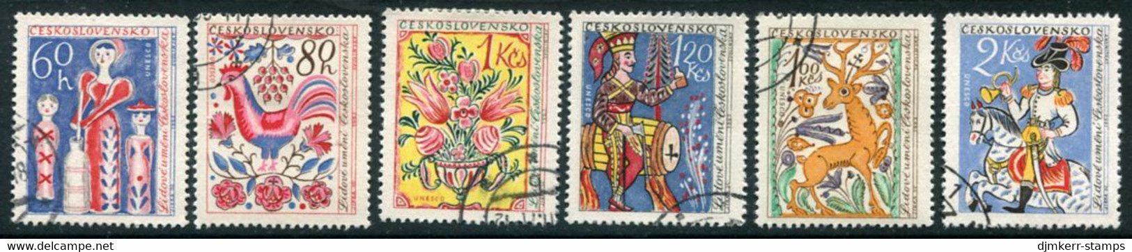 CZECHOSLOVAKIA 1963 UNESCO: Handicrafts Used.  Michel 1425-30 - Used Stamps