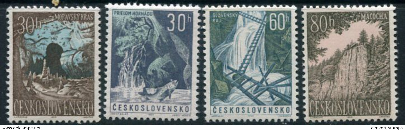 CZECHOSLOVAKIA 1963 Natural Attractions MNH / **.  Michel 1418-21 - Nuevos