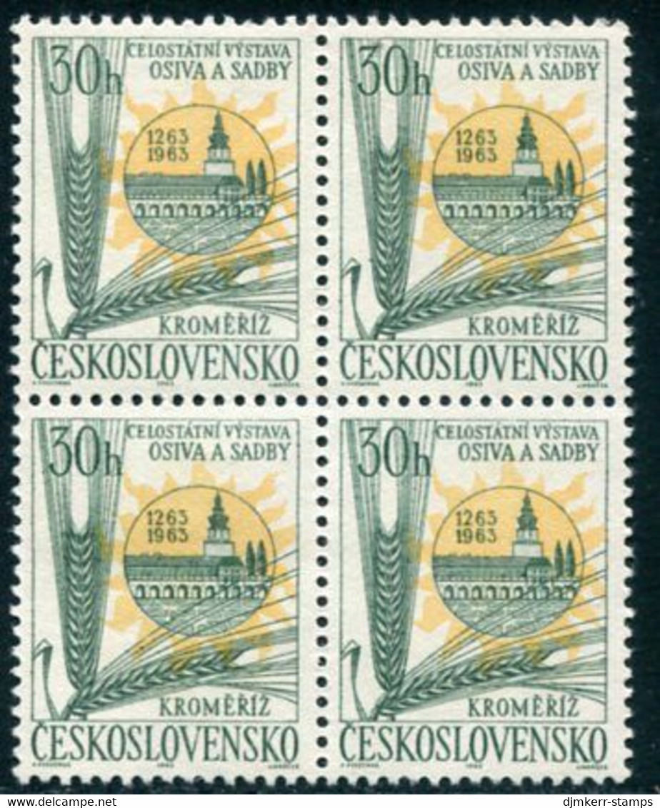 CZECHOSLOVAKIA 1963 Kroměřiž 700th Anniversary Block Of 4 MNH / **.  Michel 1410 - Neufs