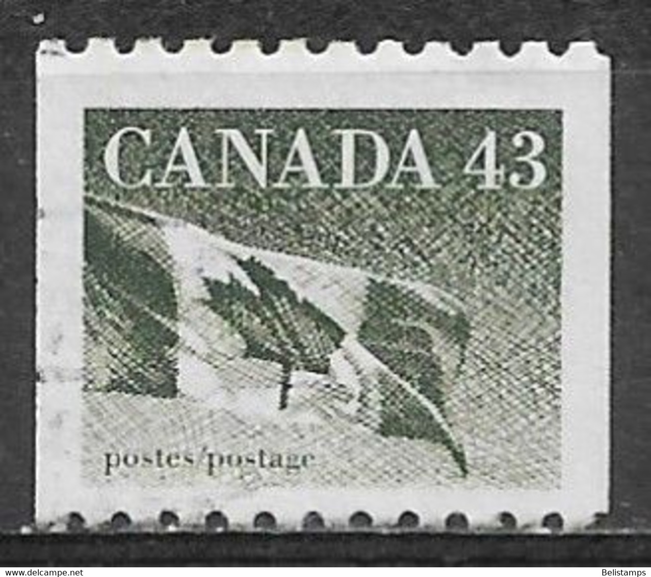 Canada 1992. Scott #1395 (U) Flag - Rollen